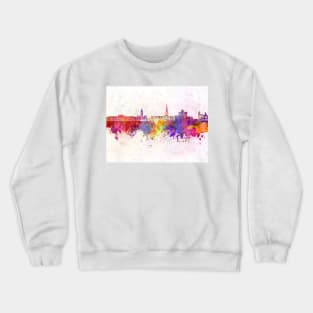 Chesterfield skyline in watercolor background Crewneck Sweatshirt